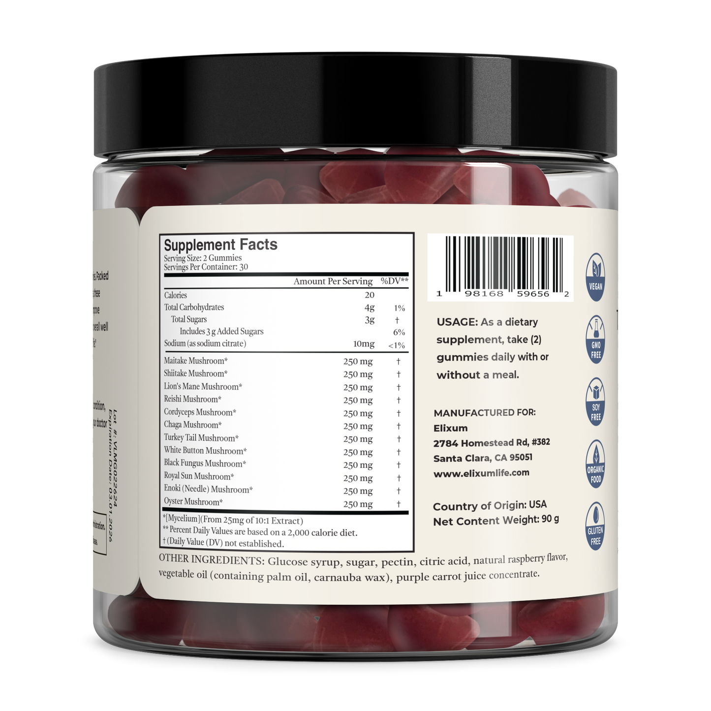True Mushroom Daily Gummies