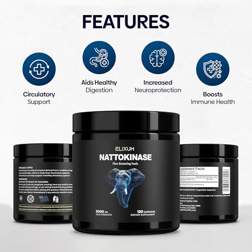 Elixum Nattokinase - 5000 FU