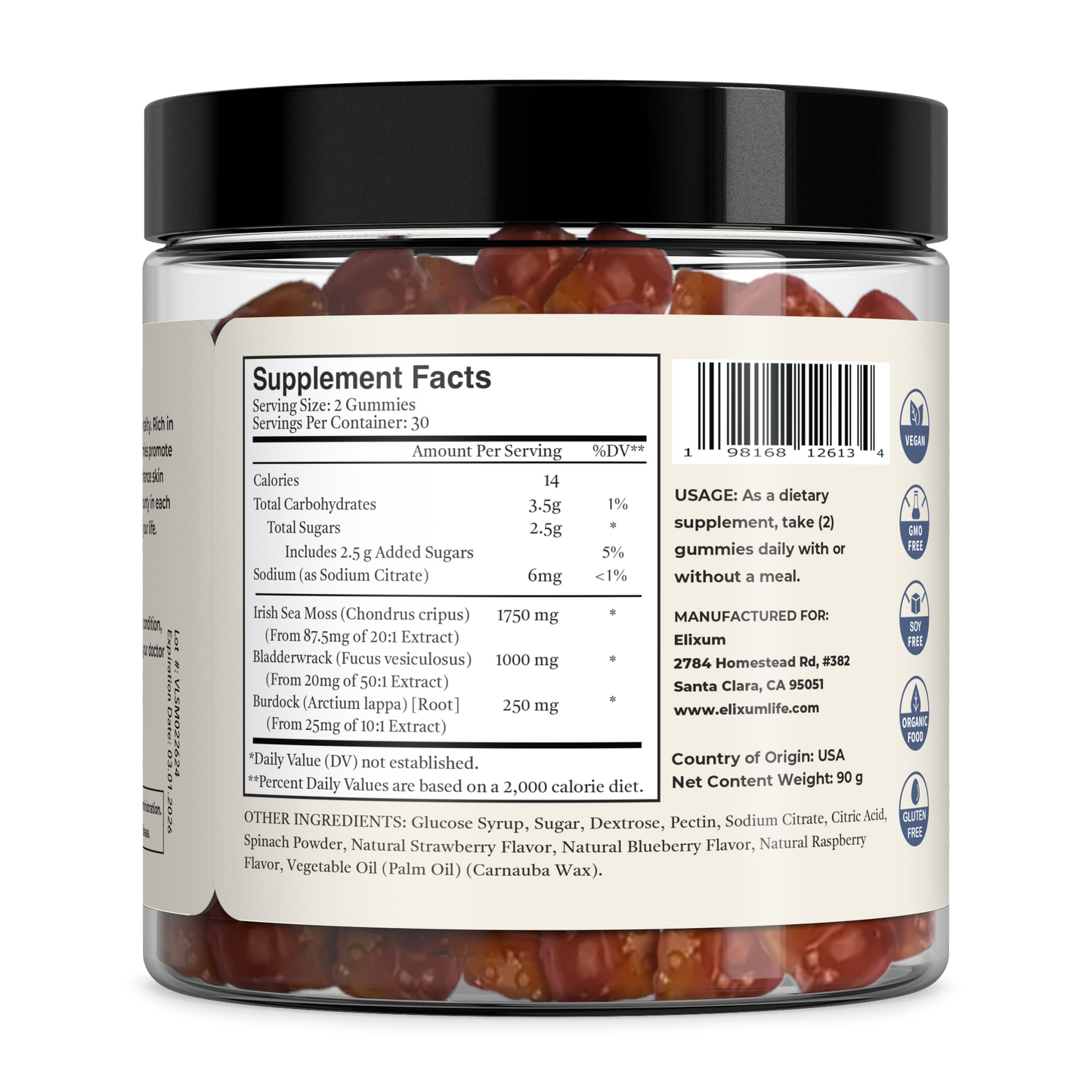 Elixum Sea Moss Gummies